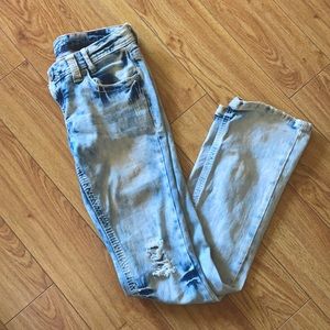 Light Blue Acid wash Jeans